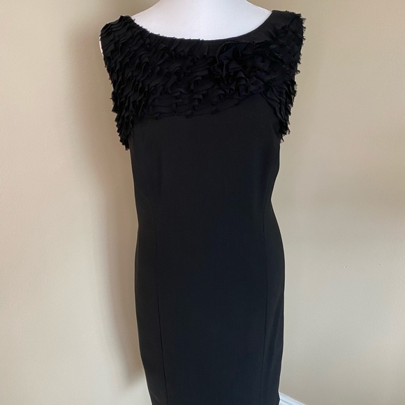 Ann Taylor 2 piece set, dress, jacket, black. - Picture 2 of 11